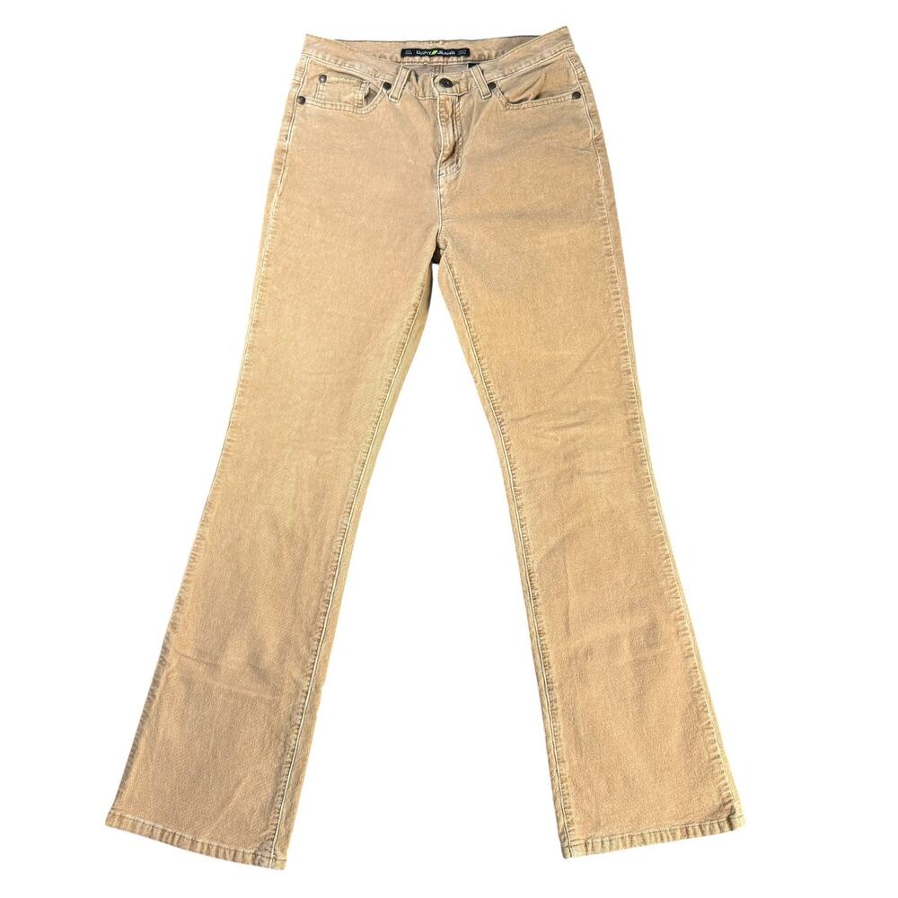 DKNY Pants Women's 6 Bootcut Tan Corduroy Stretch Casual Classic Pockets